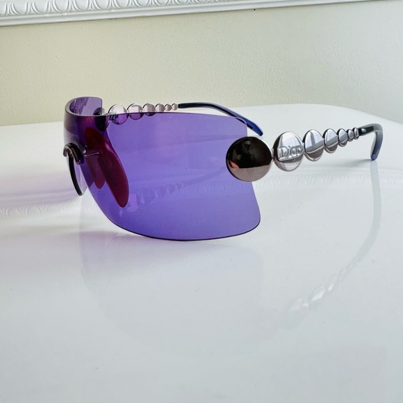 Dior Purple and Silver Sunglasses